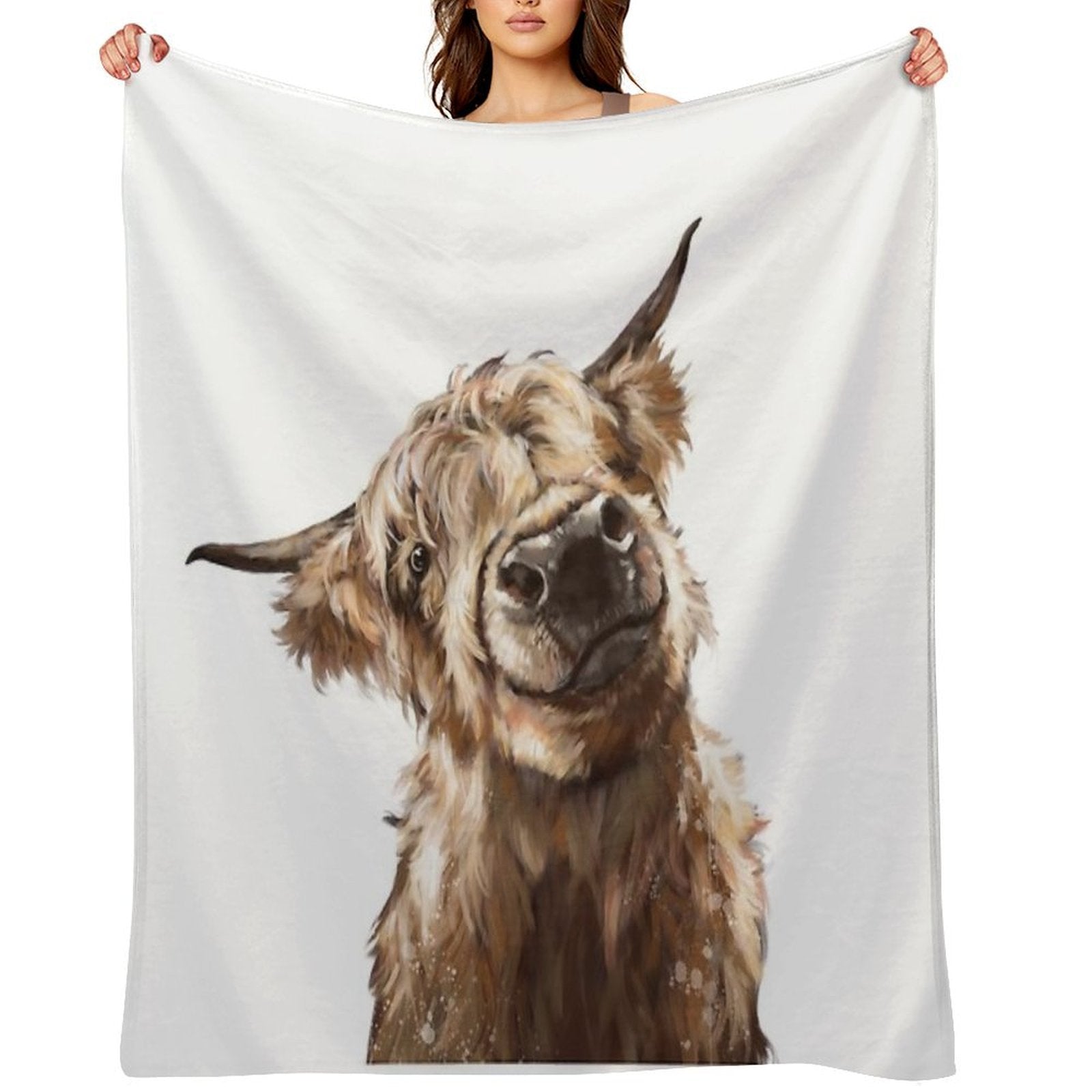 Highland Cow Versatility Throw Blanket