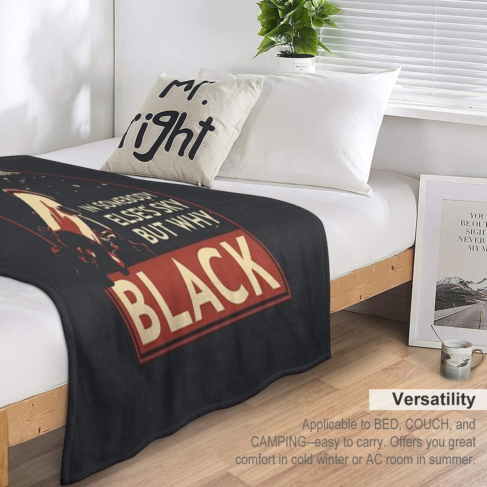 Black Pearl 90s Rock Lightweight Throw Blanket