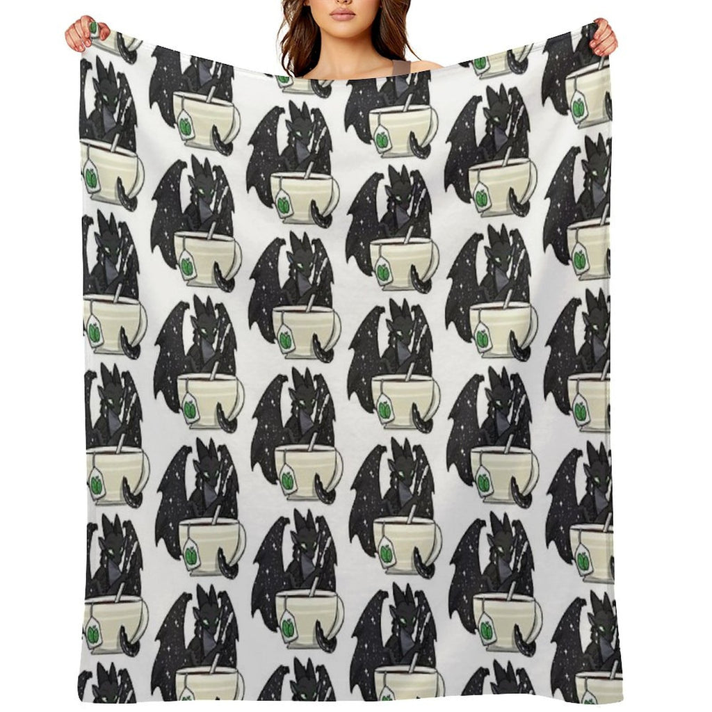 Starflight with Tea Easy Care Throw Blanket