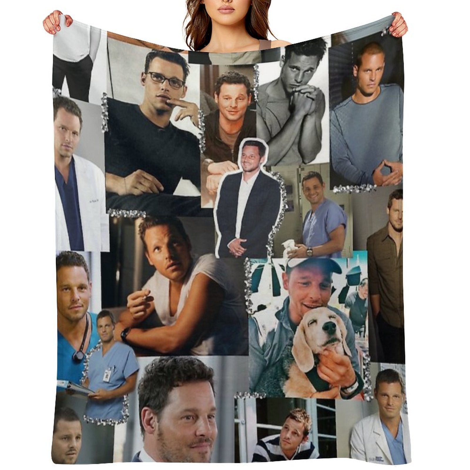 Alex Karev Collage Gift-ready Throw Blanket