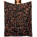 Coffee Beans Background Compact Throw Blanket