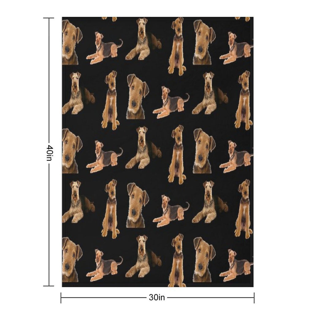 Airedale Terrier All-season Throw Blanket