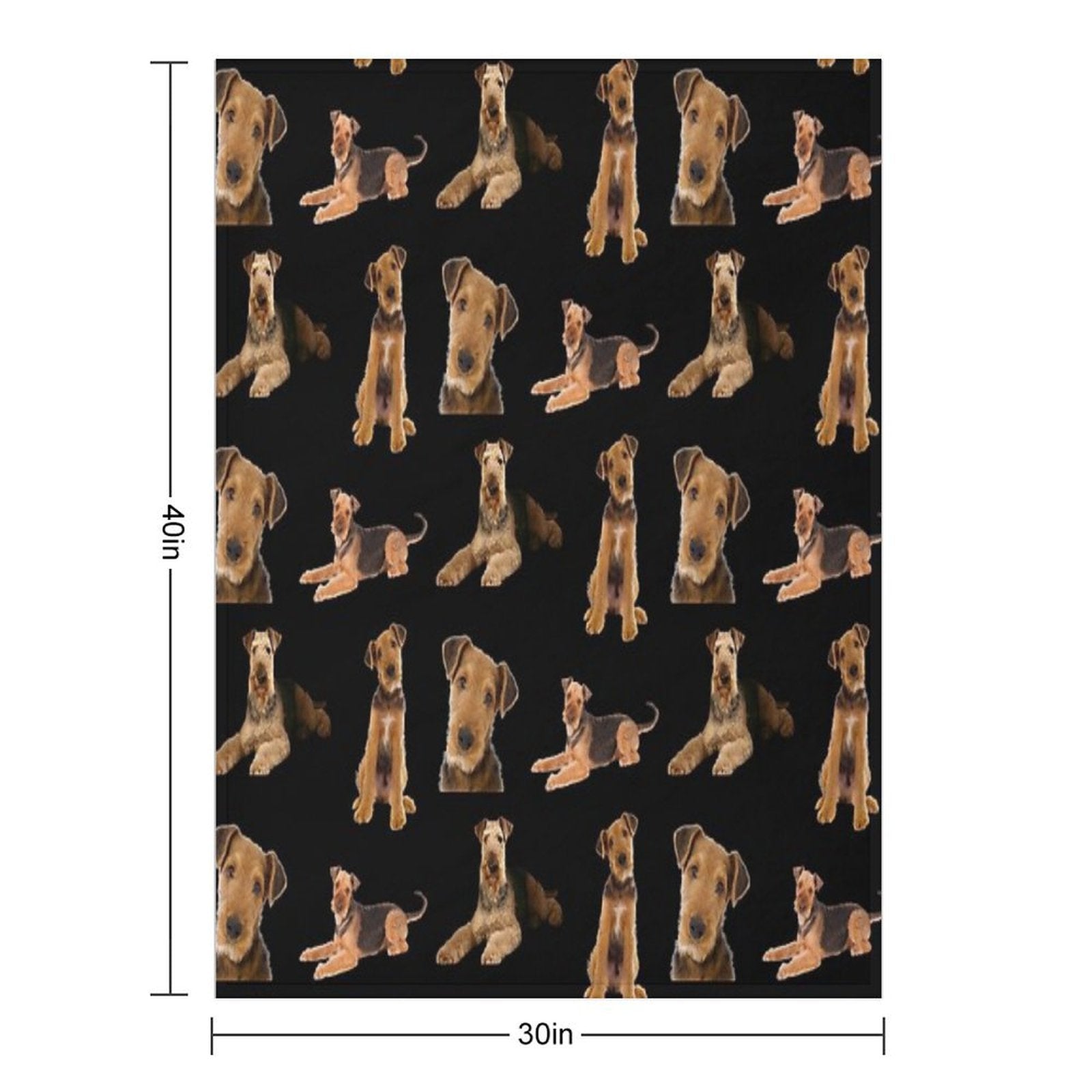 Airedale Terrier All-season Throw Blanket
