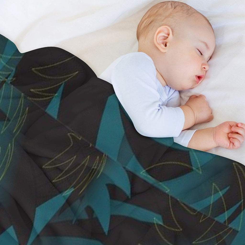 Tropical Pattern Comfort Throw Blanket