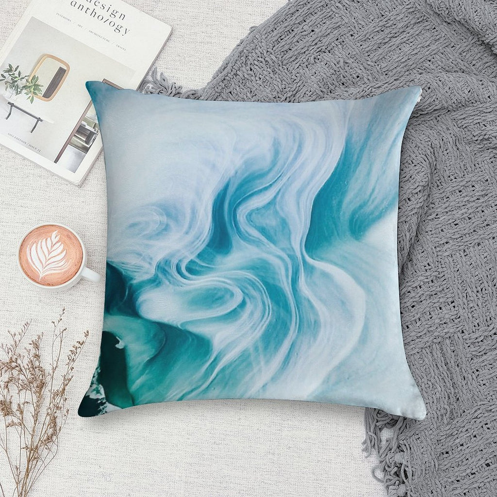 Marble Sandstone - Oceanic Soft Fade-Resistant Throw Pillow