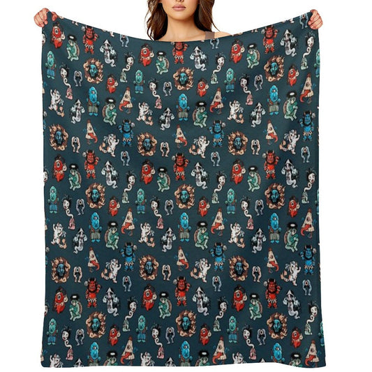 Yokai Travel-friendly Throw Blanket