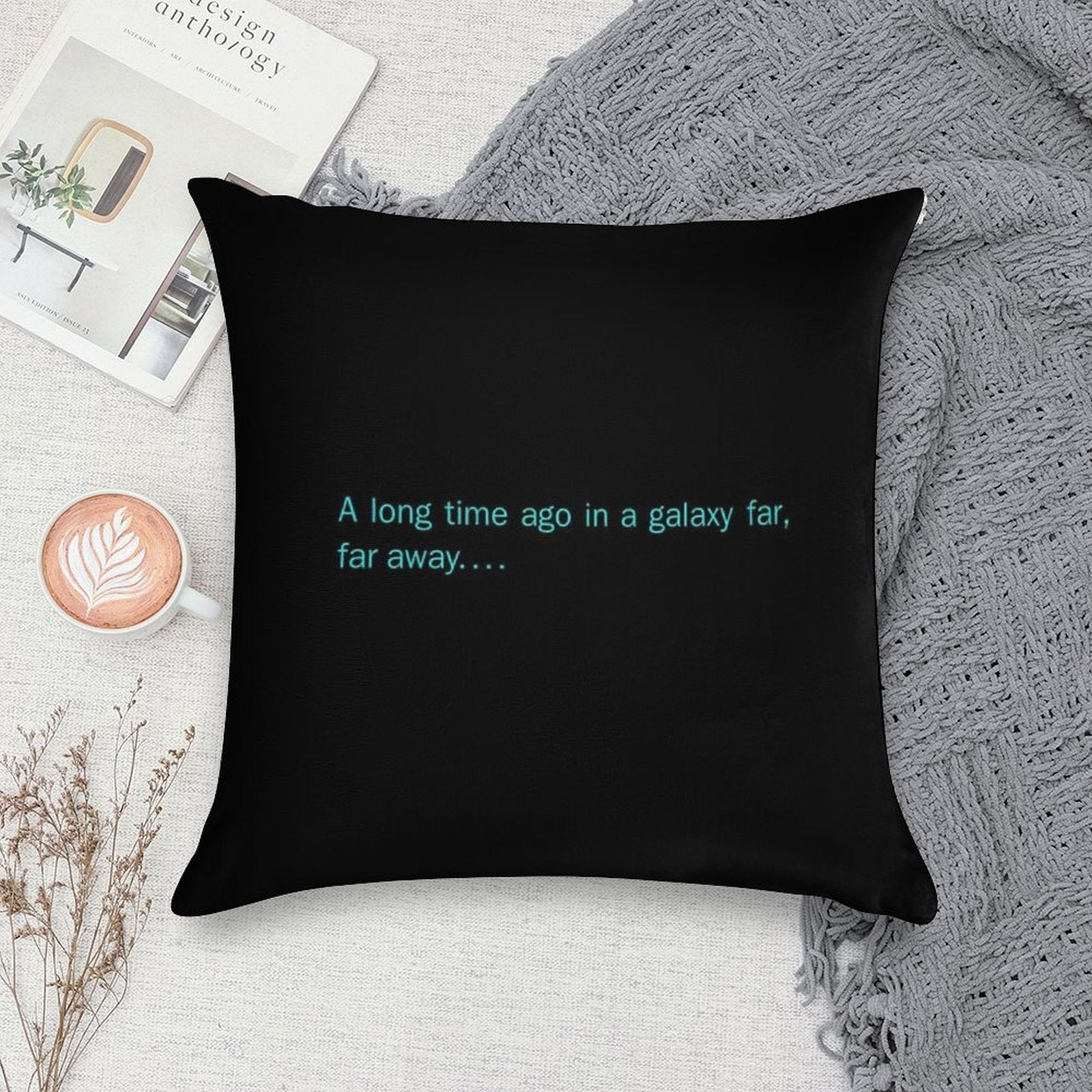 In A Galaxy Far Far Away Soft Home Decor Throw Pillow
