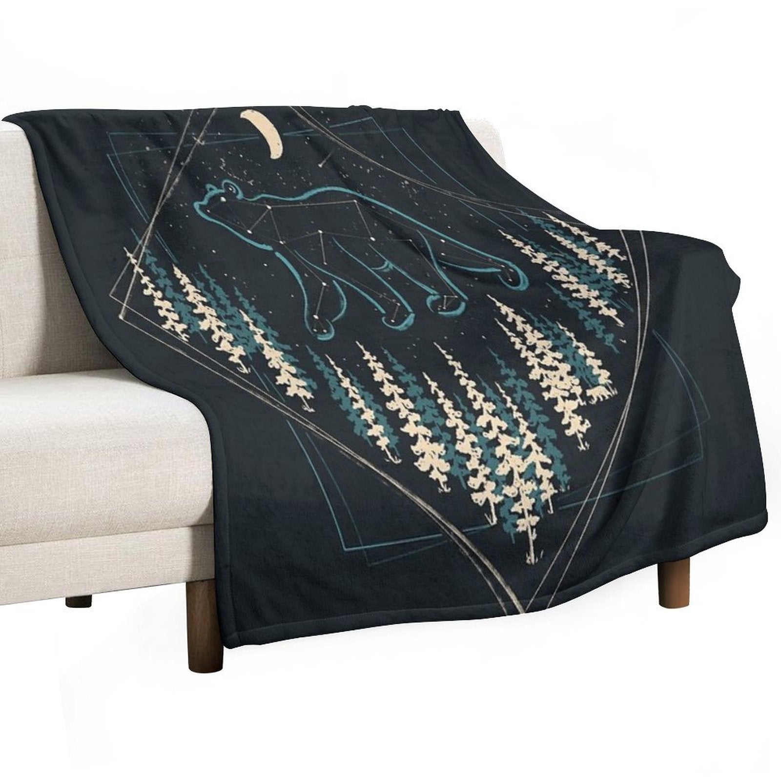 The Heaven's Wild Bear Gift-ready Throw Blanket
