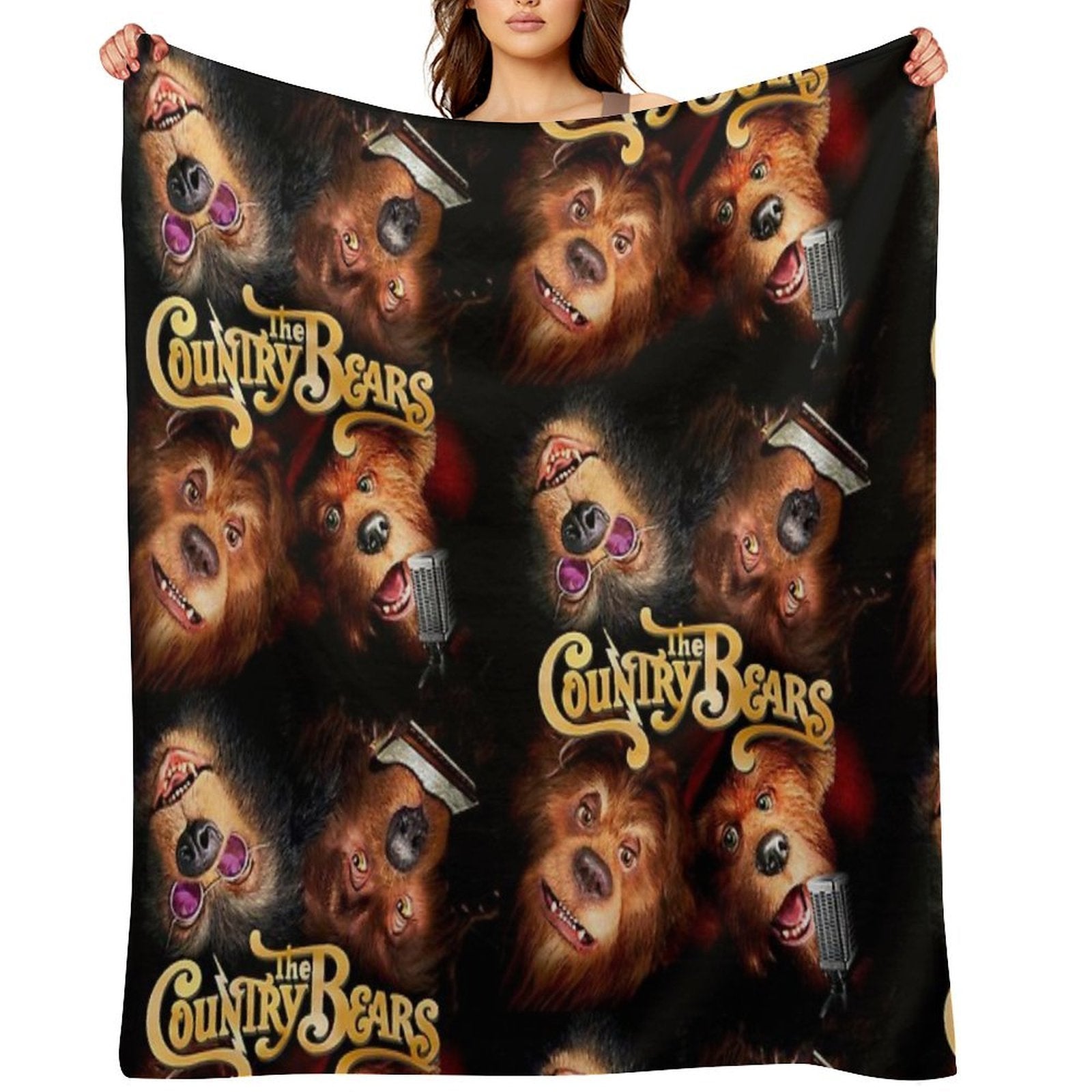 The Country Bears Travel-friendly Throw Blanket
