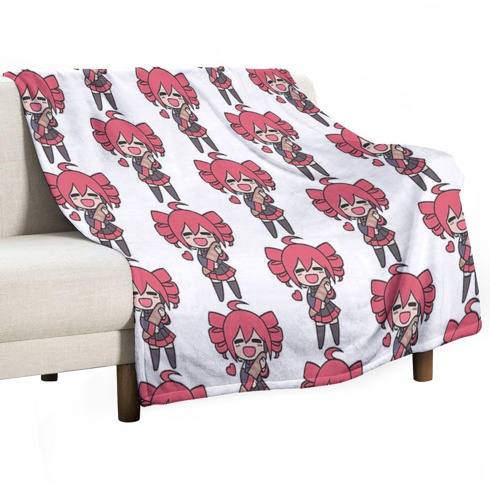 Teto Loves Bread Chibi Comfort Throw Blanket
