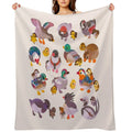 Duck And Duckling All-season Throw Blanket