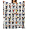 Cast Poster Taskmaster First Ten Series Shrink-resistant Throw Blanket