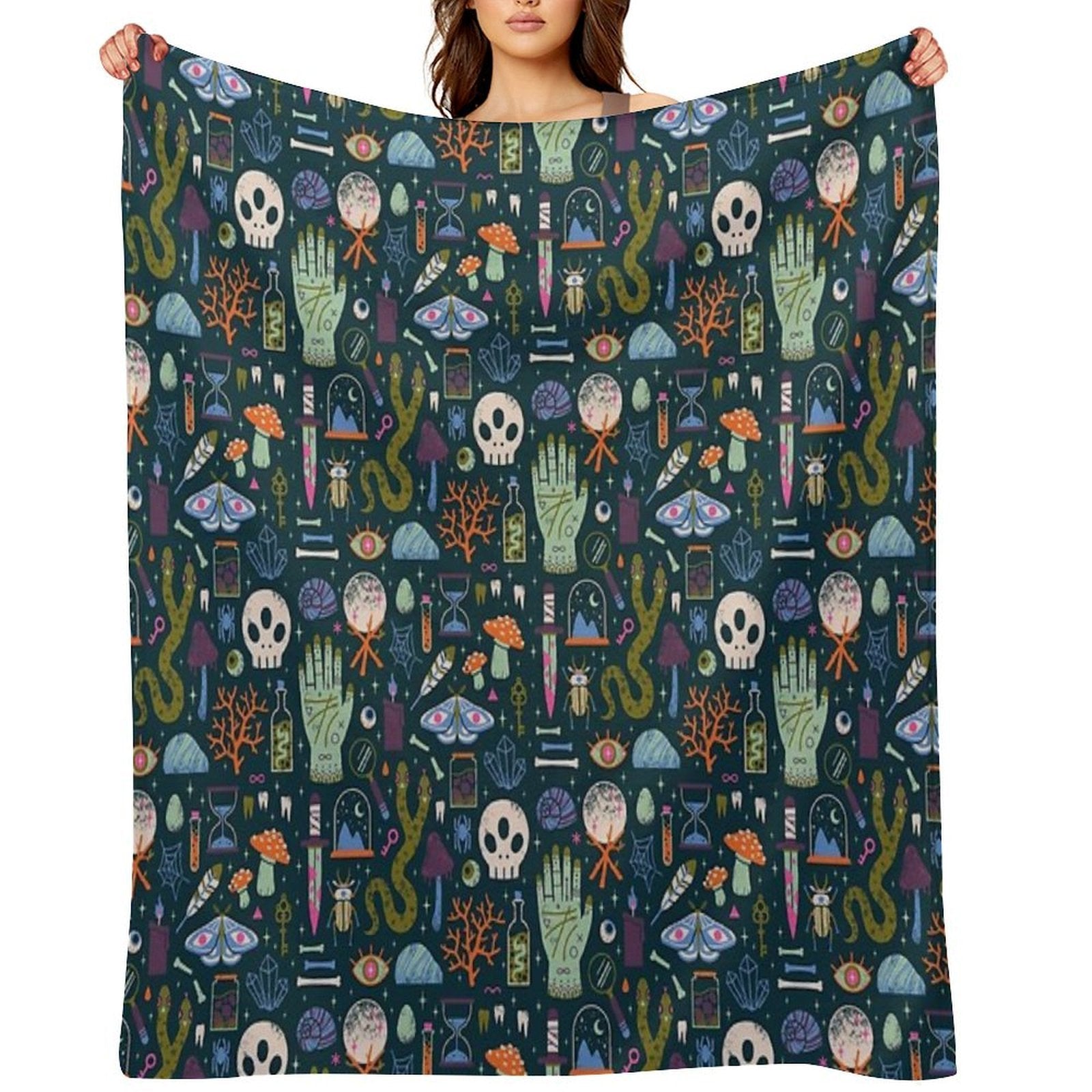 Curiosities Easy Care Throw Blanket