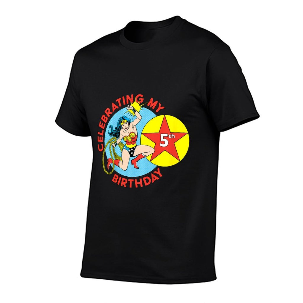 Kids DC Comics Wonder Woman Celebrating My 5th Birthday  Classic T-Shirt