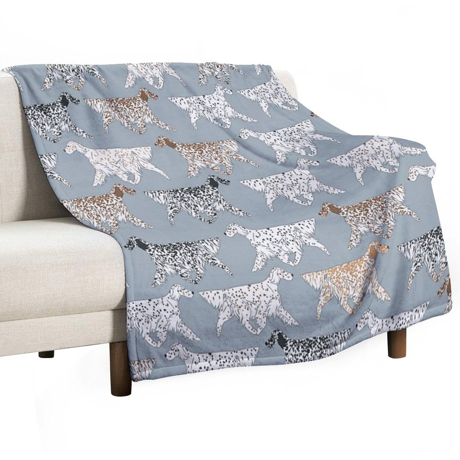 All The English Setters! Velvety-soft Throw Blanket