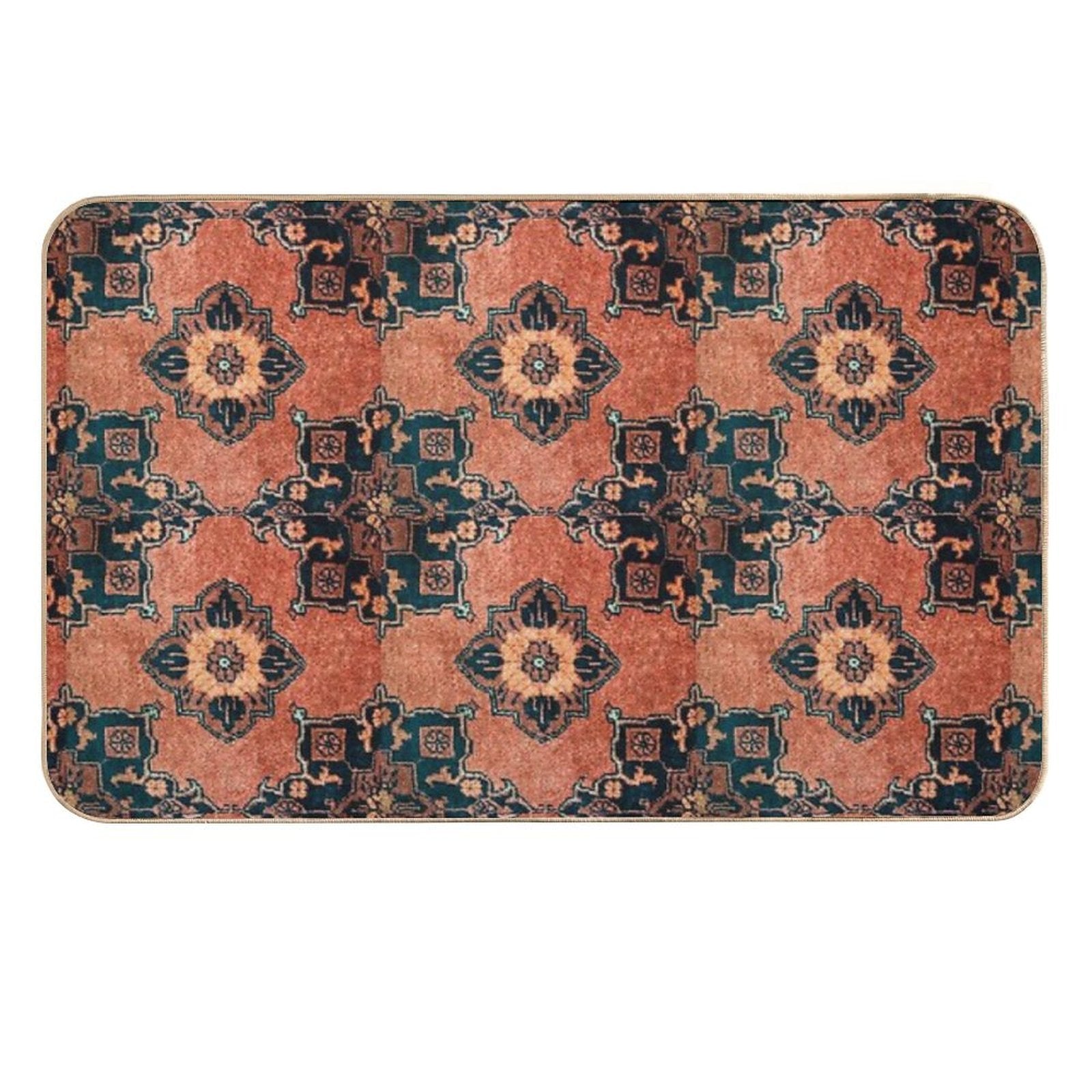 Oriental Turkish Antique Vintage Kilim Rug  Non-Slip Bath Mat