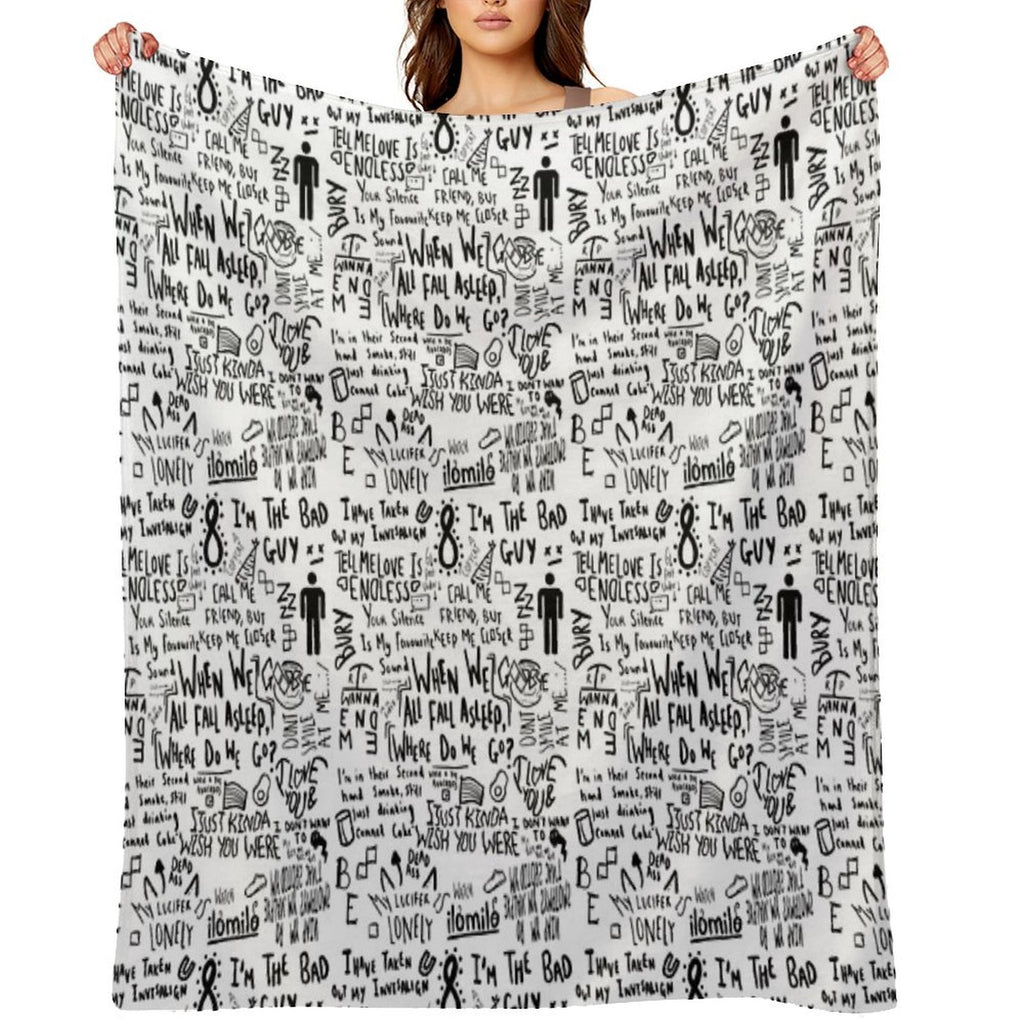 Billie Eilish Machine-washable Throw Blanket