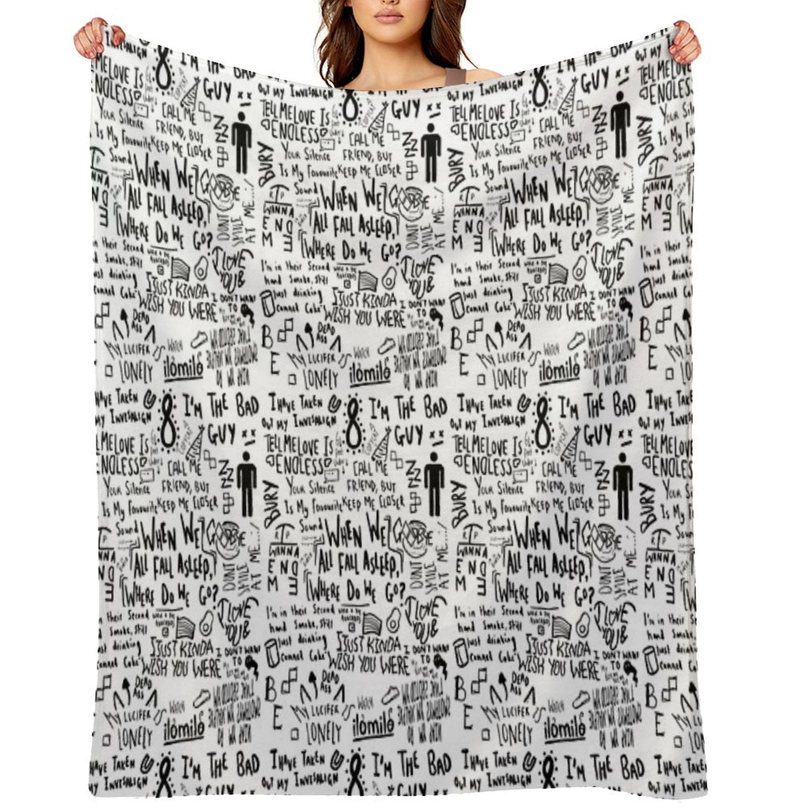 Billie Eilish Machine-washable Throw Blanket