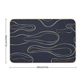 Night Waves  Fade-Resistant Bath Mat