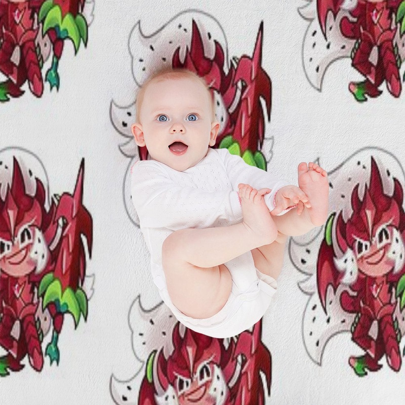 Pitaya Dragon Cookie Wrinkle-free Throw Blanket