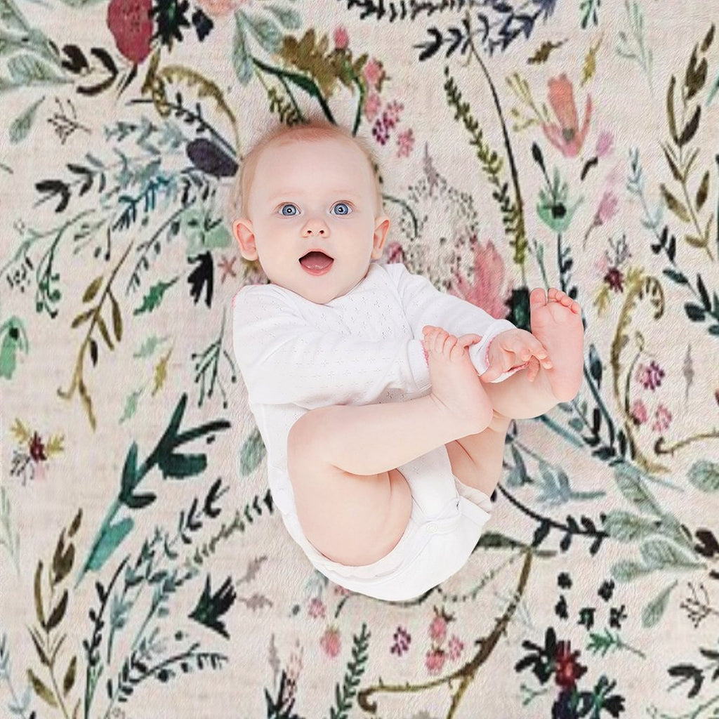 Fable Floral Velvety-soft Throw Blanket