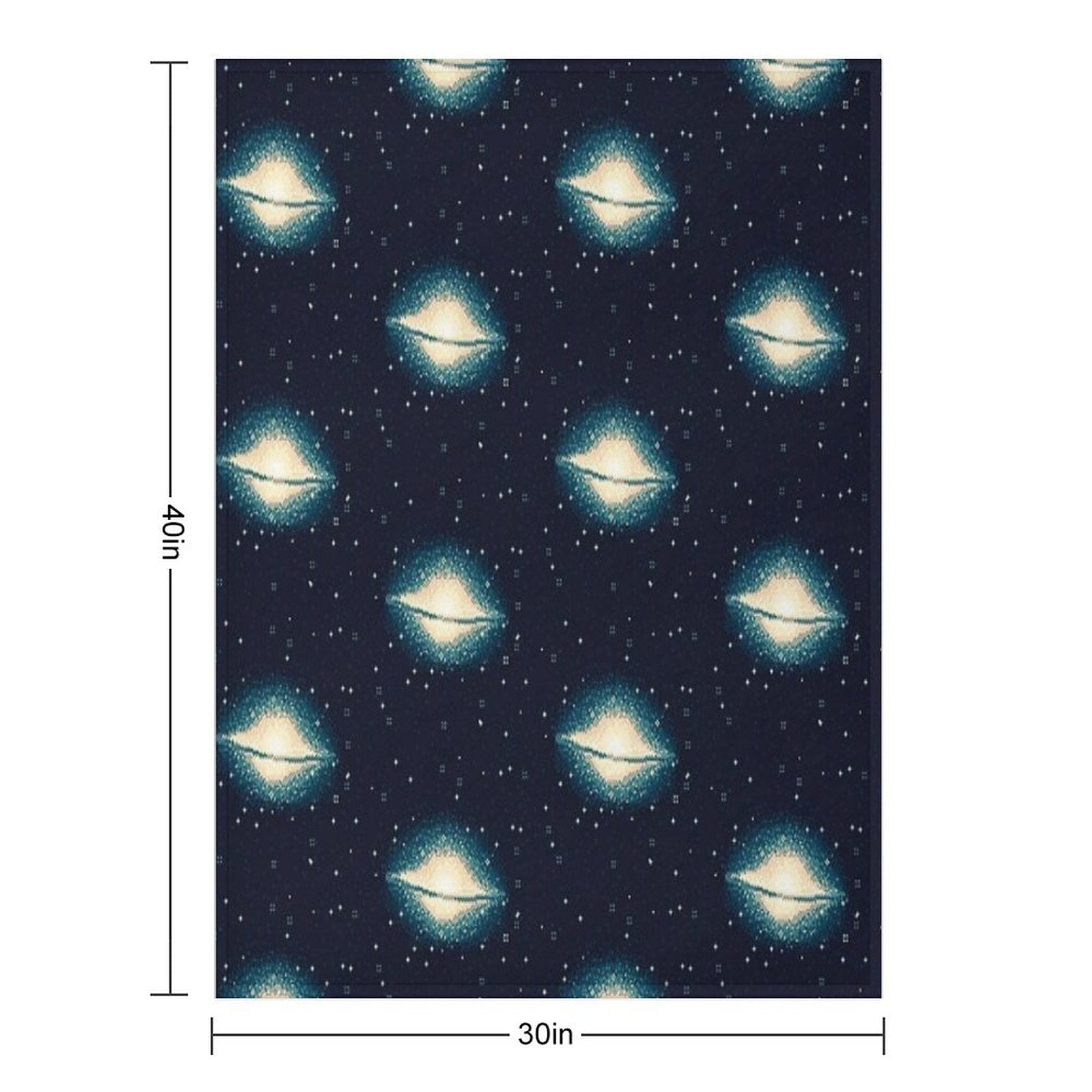 8bit Galaxy M104 Easy Care Throw Blanket
