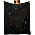 Map of The Inner Sphere Ca. 3048 (transparent) Multi-functional Throw Blanket