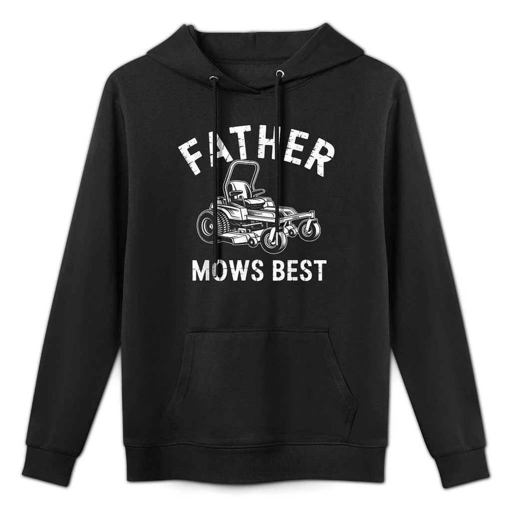 Father Mows Best Fathers Day Adjustable Hood Hoodie