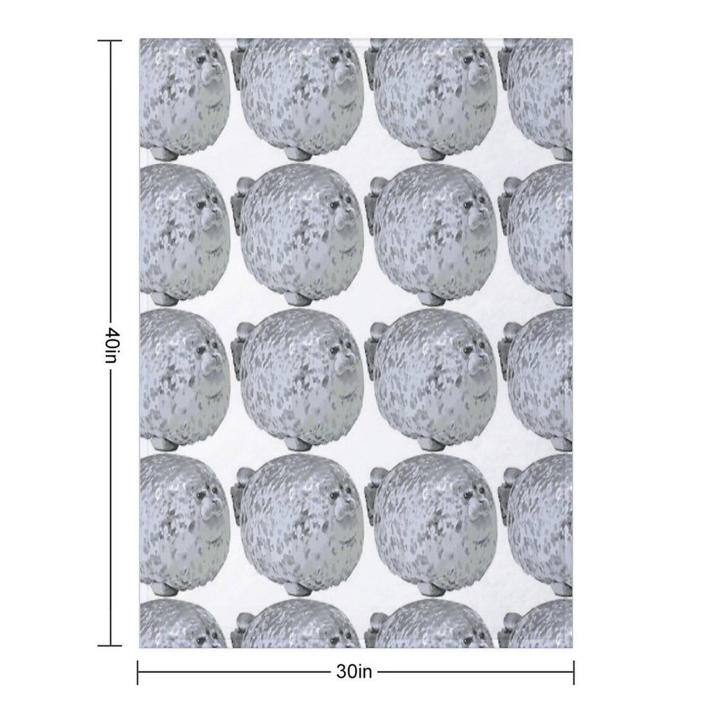 Cute Little Chonky Seal Multi-functional Throw Blanket