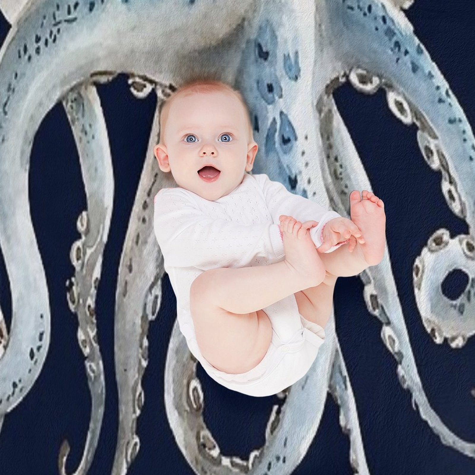 Octopus Tentaces 2 Easy Care Throw Blanket