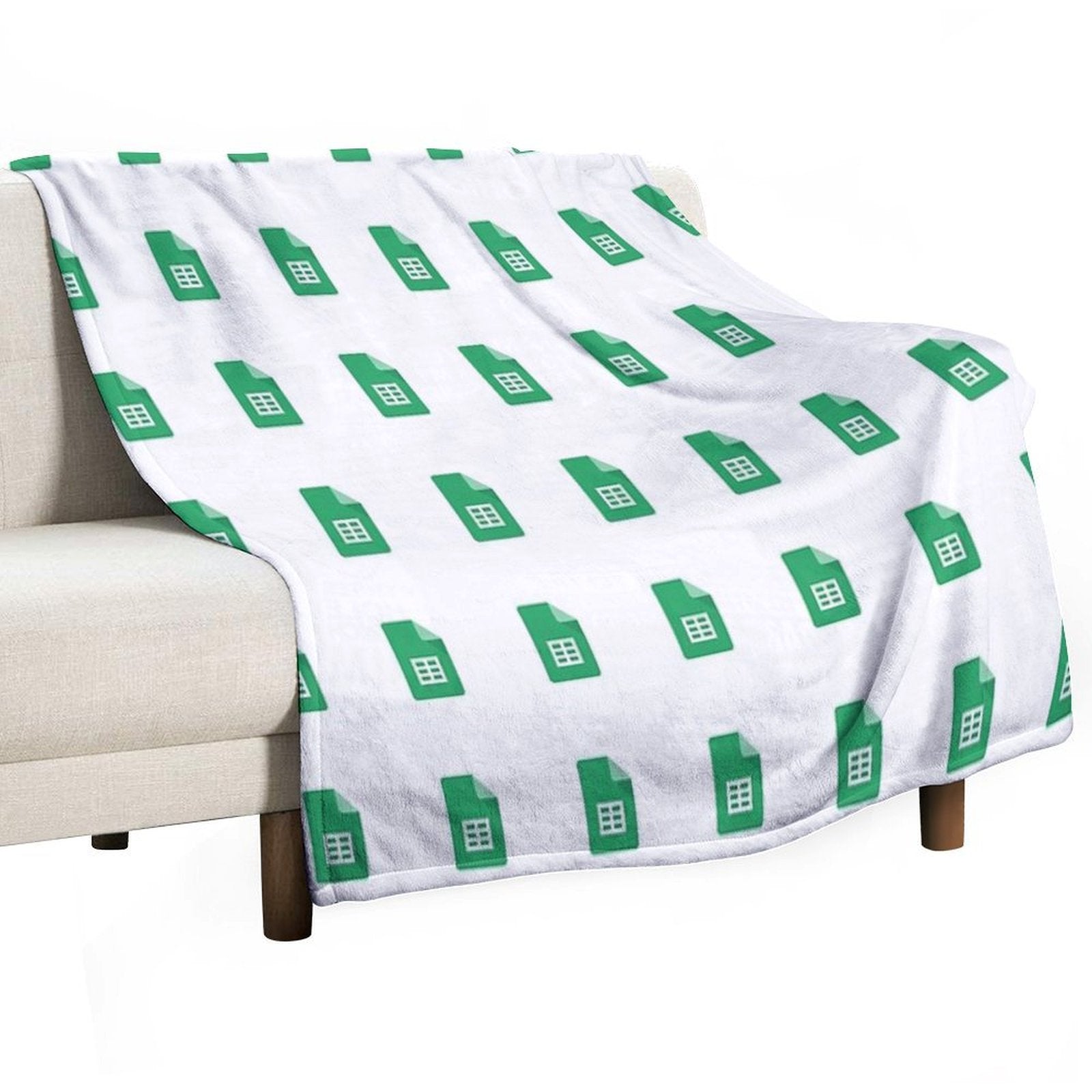 Google Sheets Durable Throw Blanket