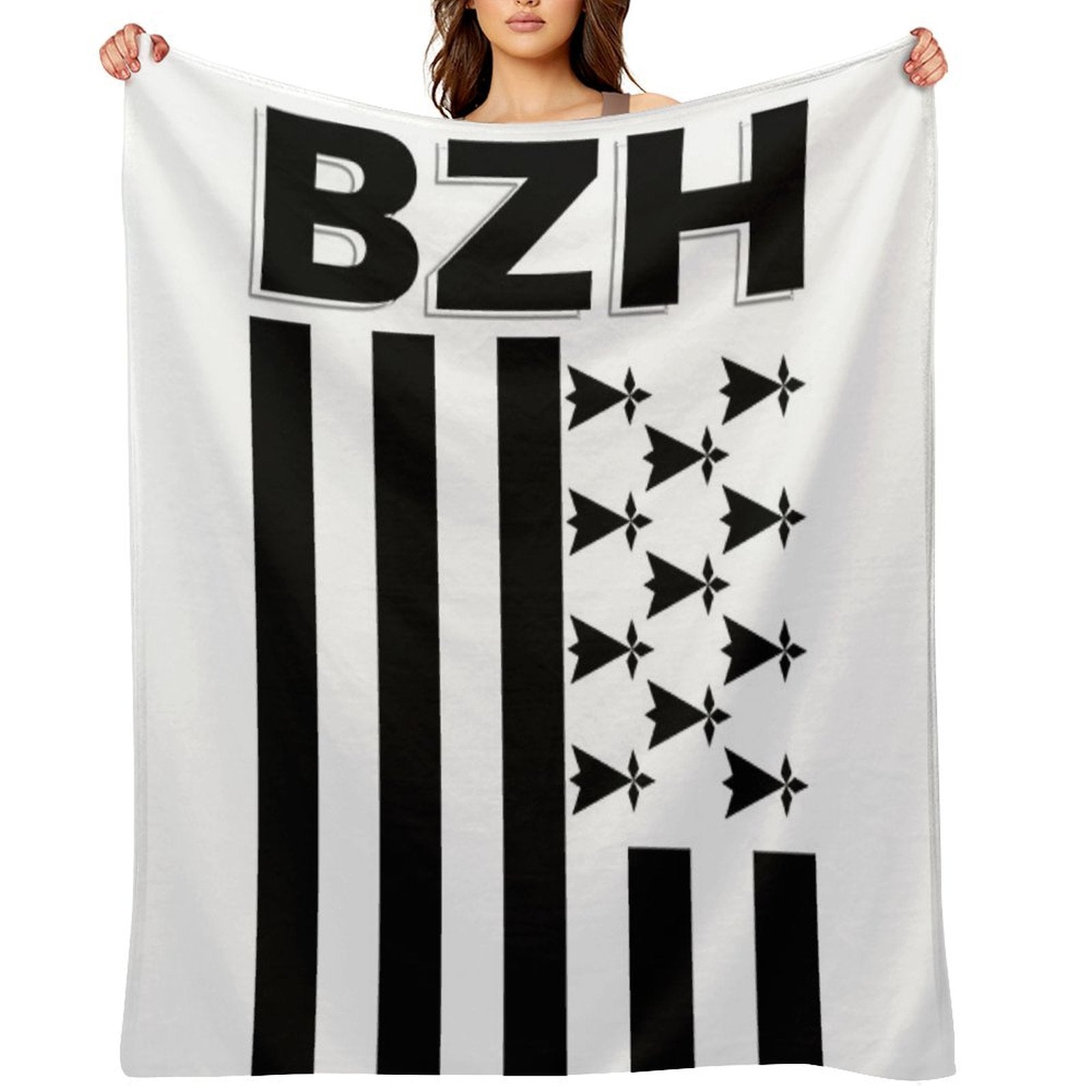 BZH - Breizh - Bretagne - Brittany France Versatility Throw Blanket
