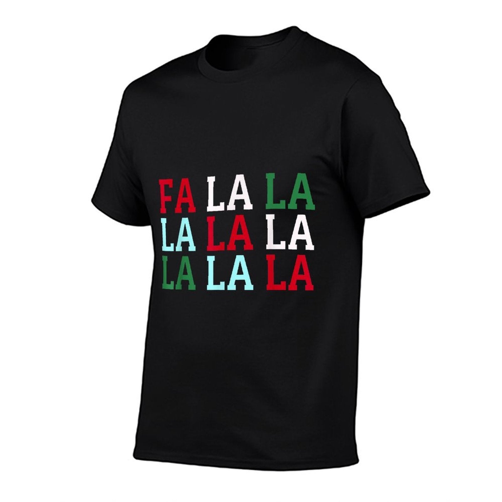 Christmas Womens Mens Holiday Fun Christmas FA La La La La  Summer-ready Fabric T-Shirt