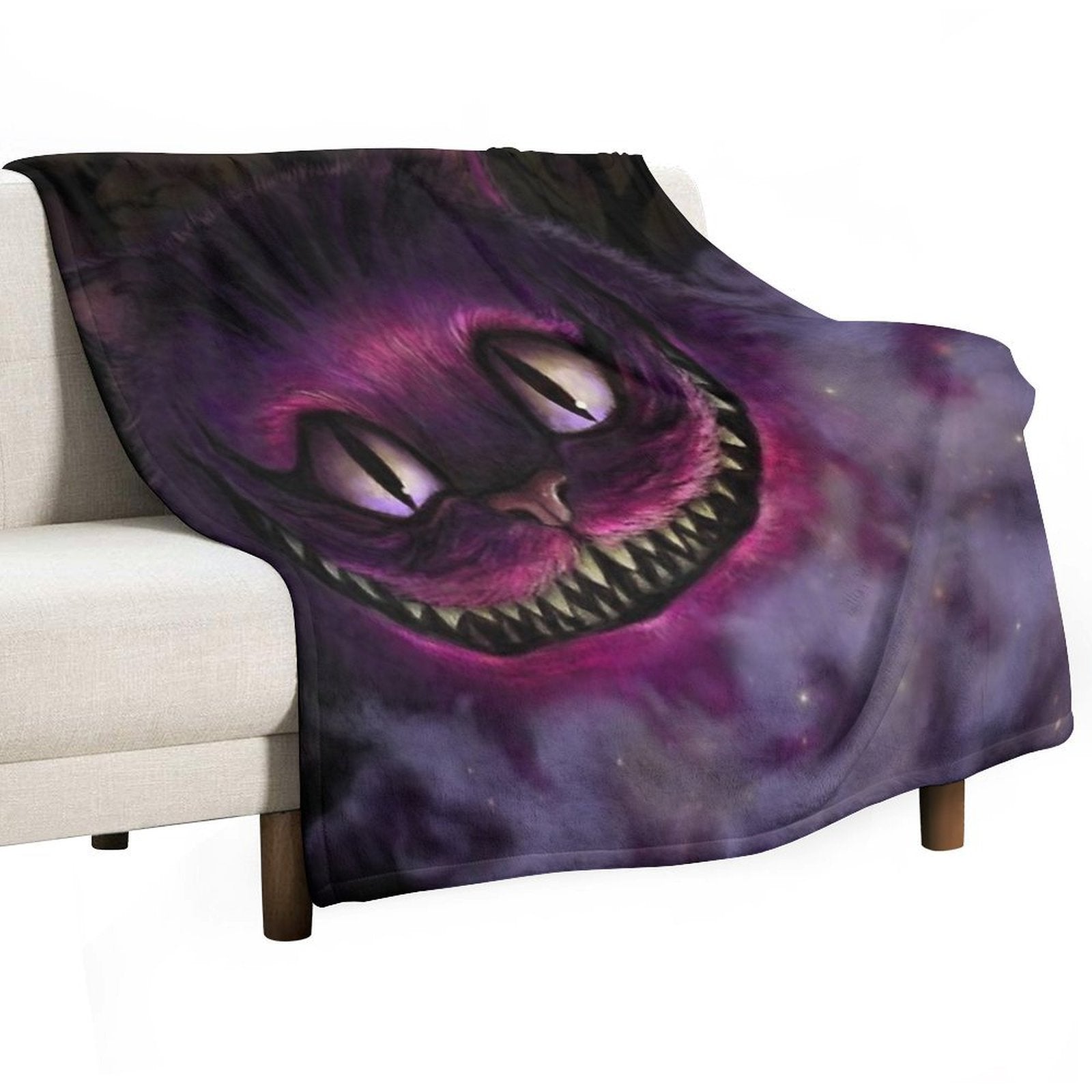 Cheshire Cat Lightweight Throw Blanket