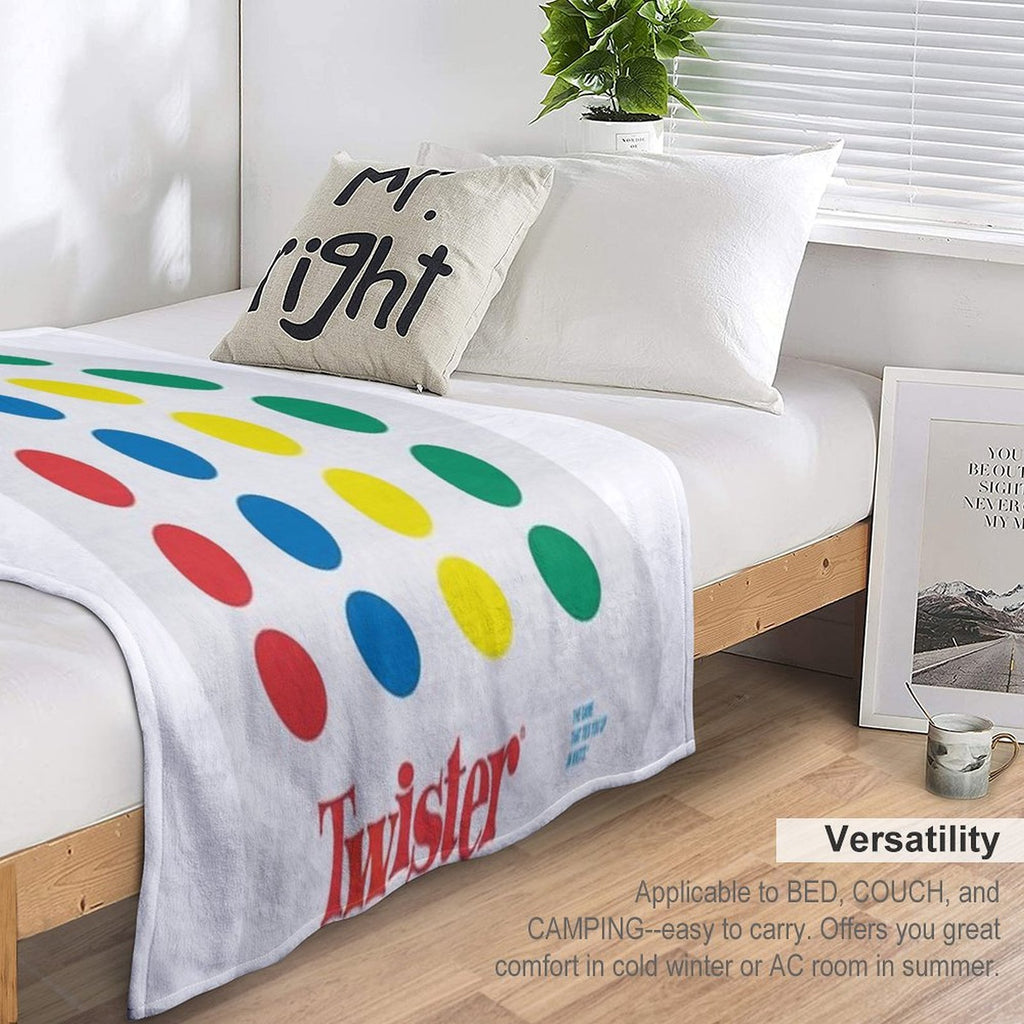The Twister Game Blanket Eco-conscious Throw Blanket