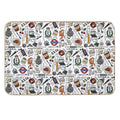 Sherlock Collage (color)  Repositionable Bath Mat