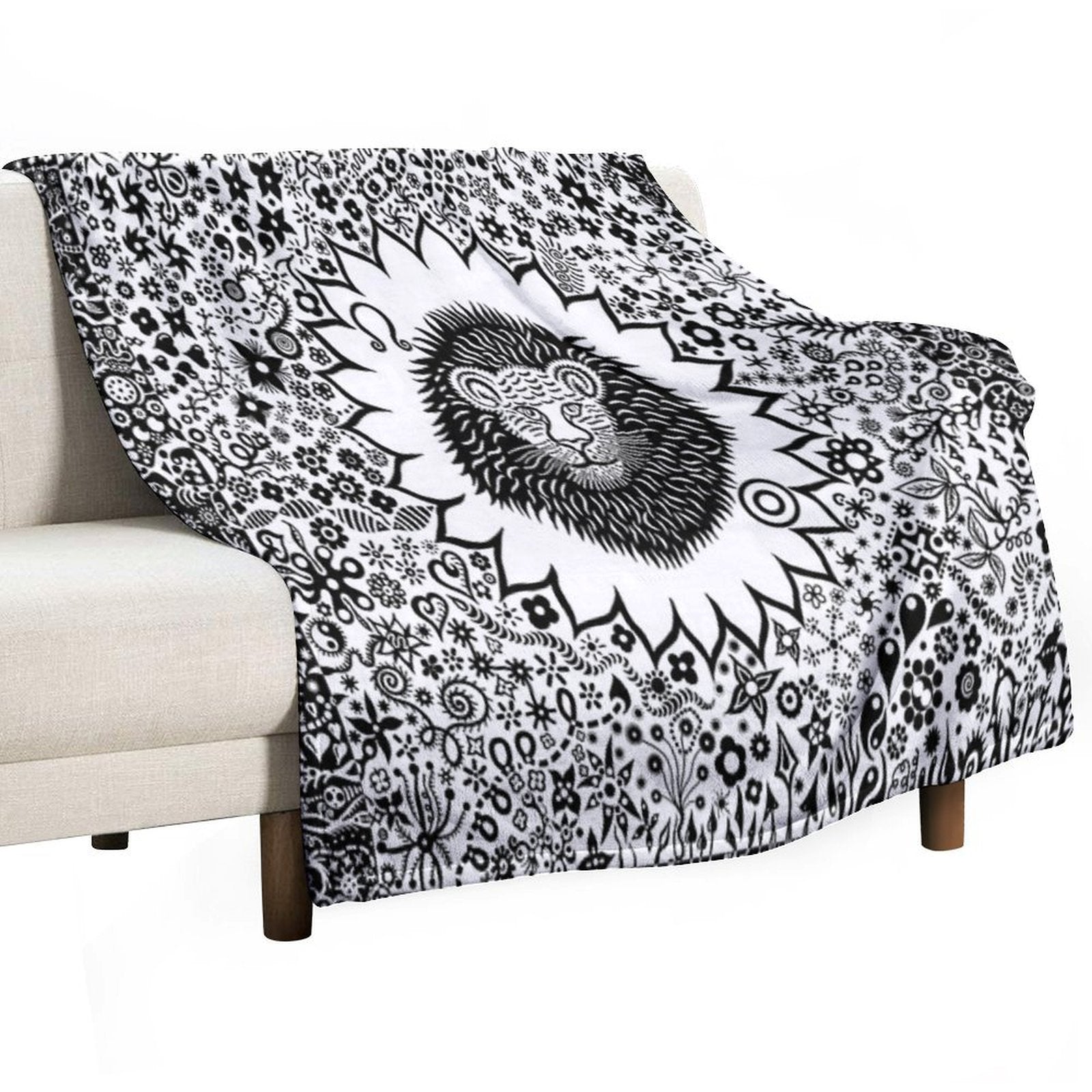 Leo The Lion Eco-conscious Throw Blanket