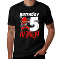 Kids Birthday Ninja 5 Year Old Boy Ninja Birthday 5 Th Boy  Graphic-printed T-Shirt