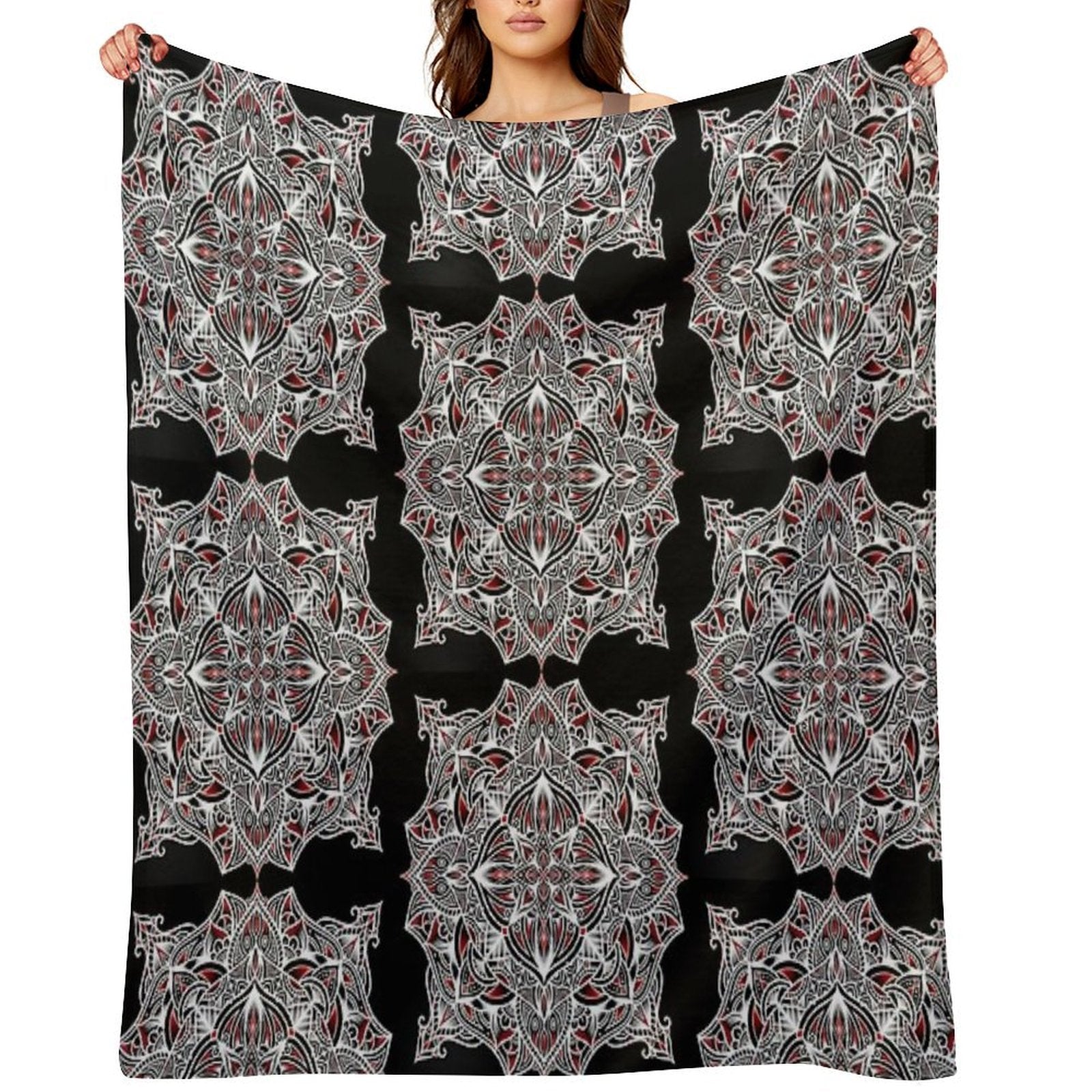 Mandala 2 Easy Care Throw Blanket