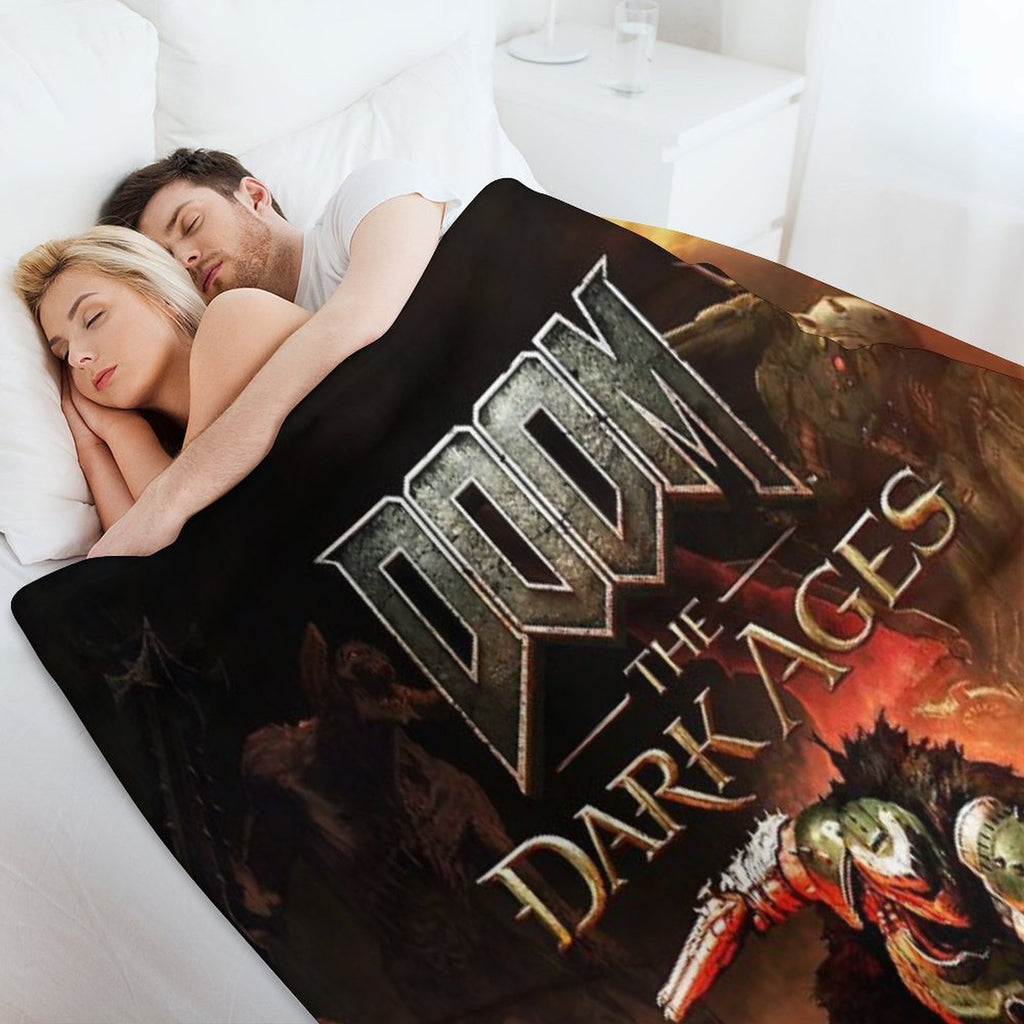 Doom The Dark Ages Video Game All-season Throw Blanket