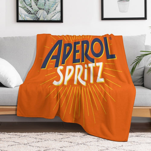 Aperol Spritz Orange Travel-friendly Throw Blanket
