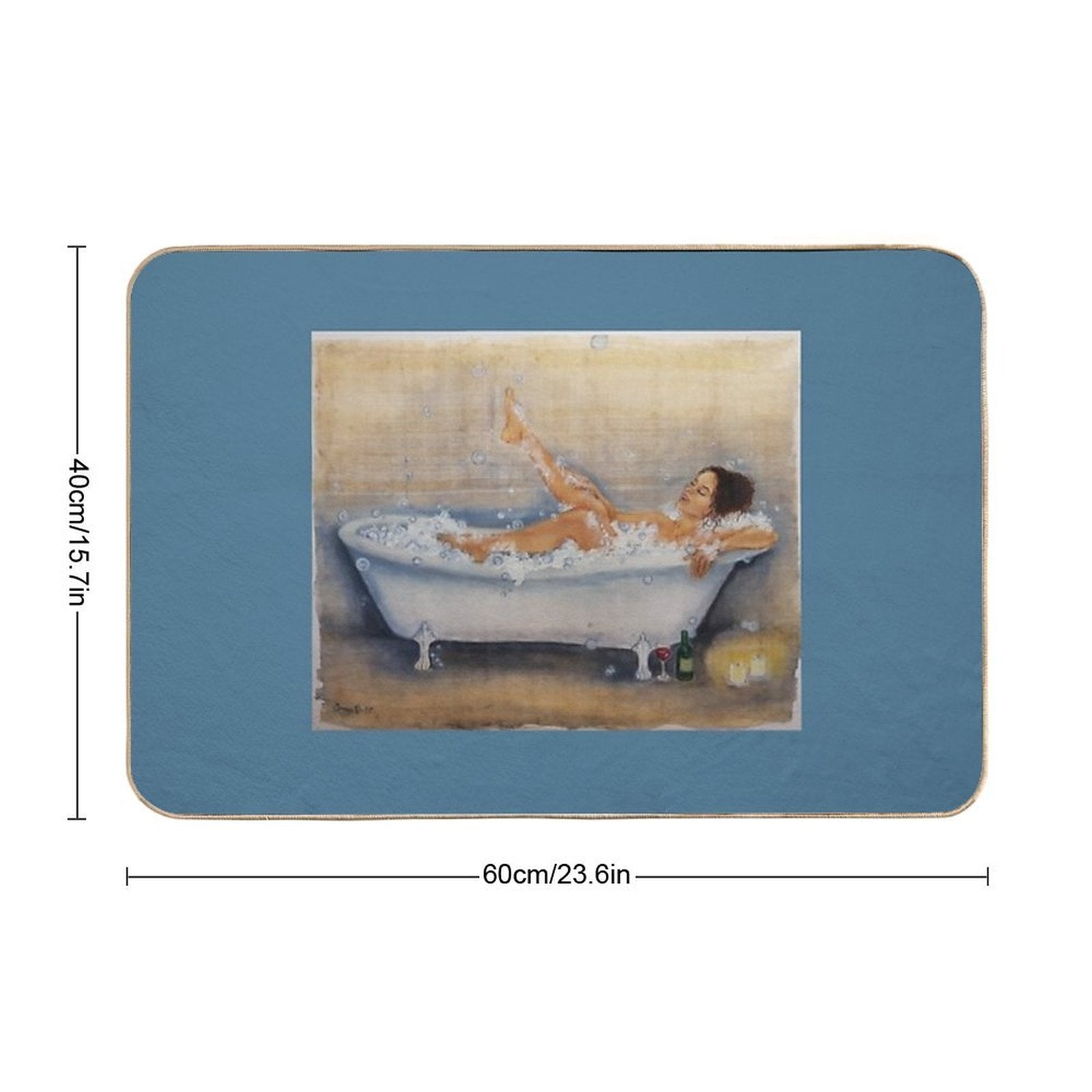 Magic of A Hot Bath Durable Bath Mat