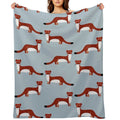 Weasel Compact Throw Blanket