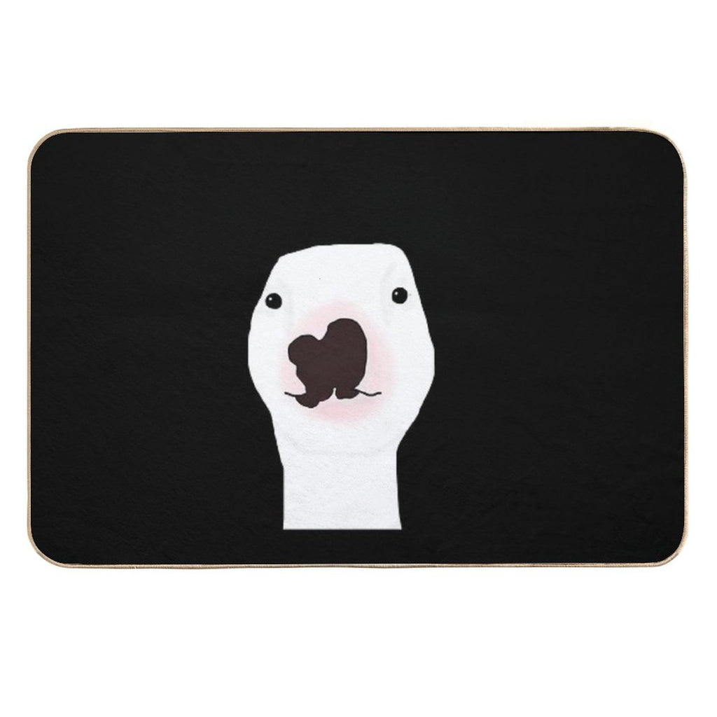 Walter The Bull Terrier  Repositionable Bath Mat