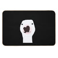 Walter The Bull Terrier  Repositionable Bath Mat