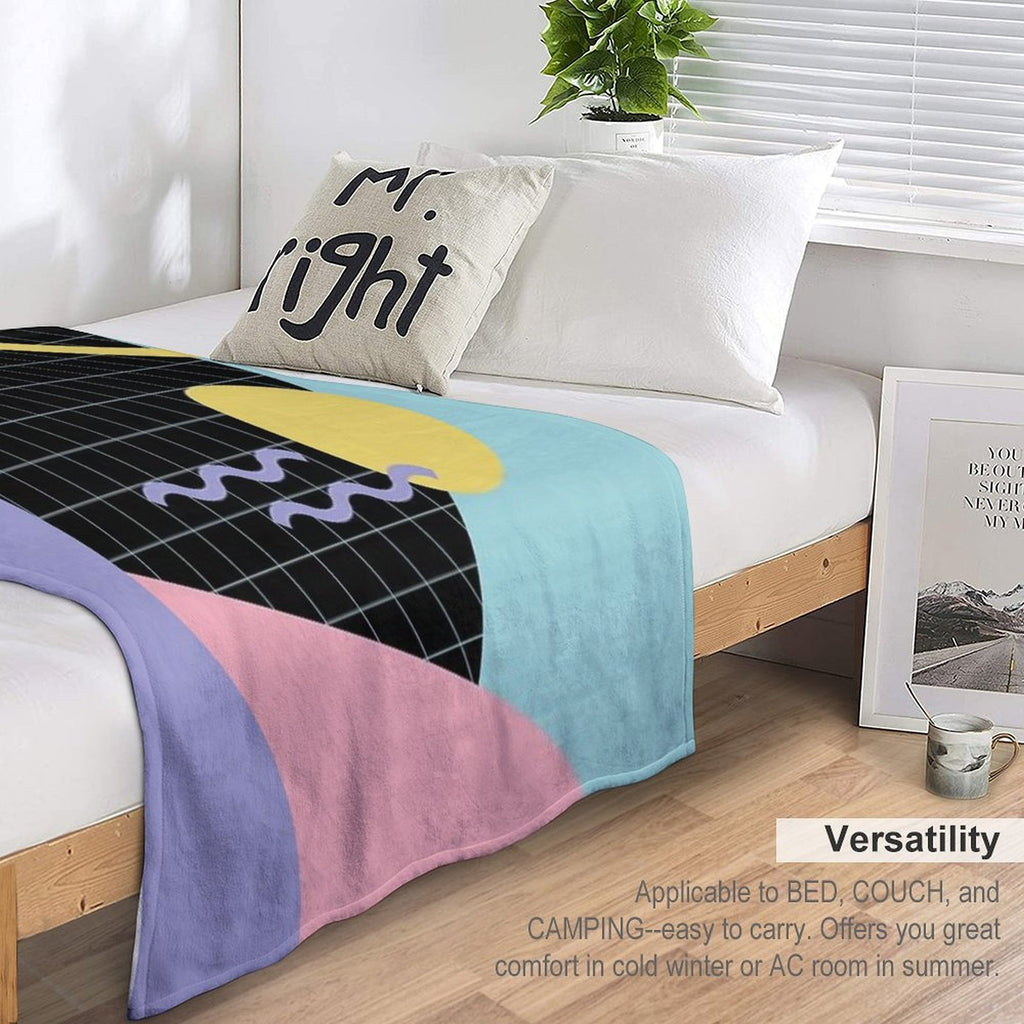 Memphis Pattern 7 - Retro 80s  90s Gift-ready Throw Blanket