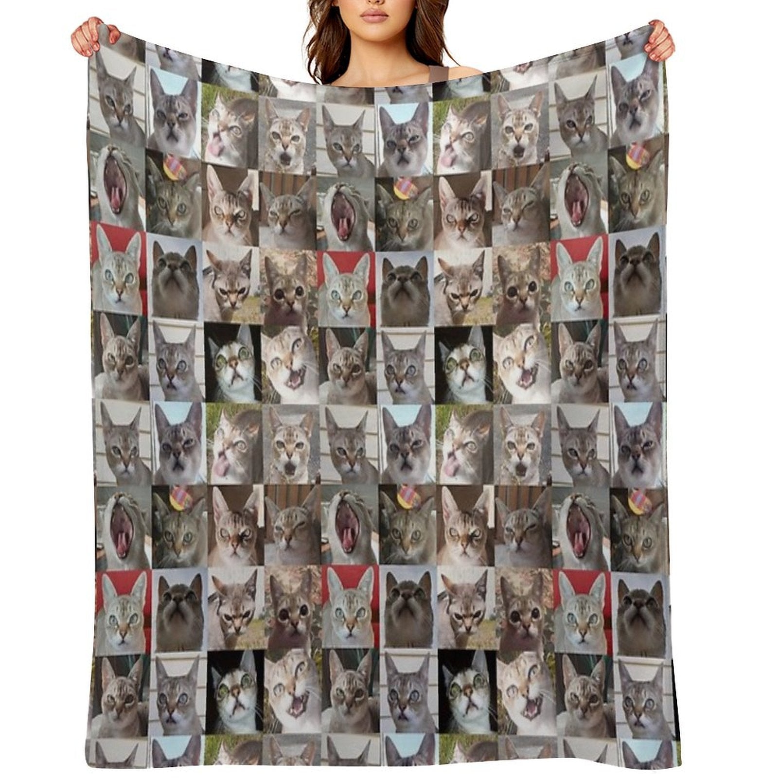Faces of Speedball Anti-pilling Throw Blanket