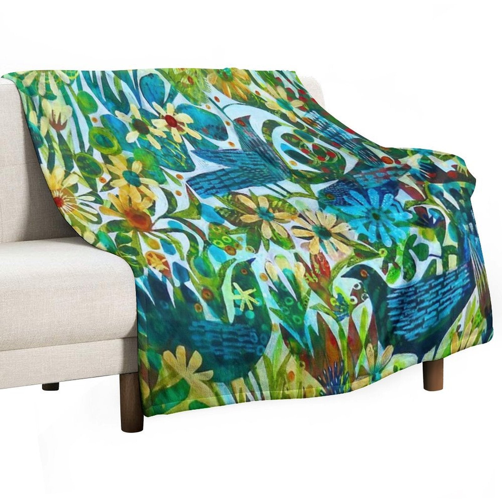 Summer Light, An Este MacLeod Design Eco-conscious Throw Blanket