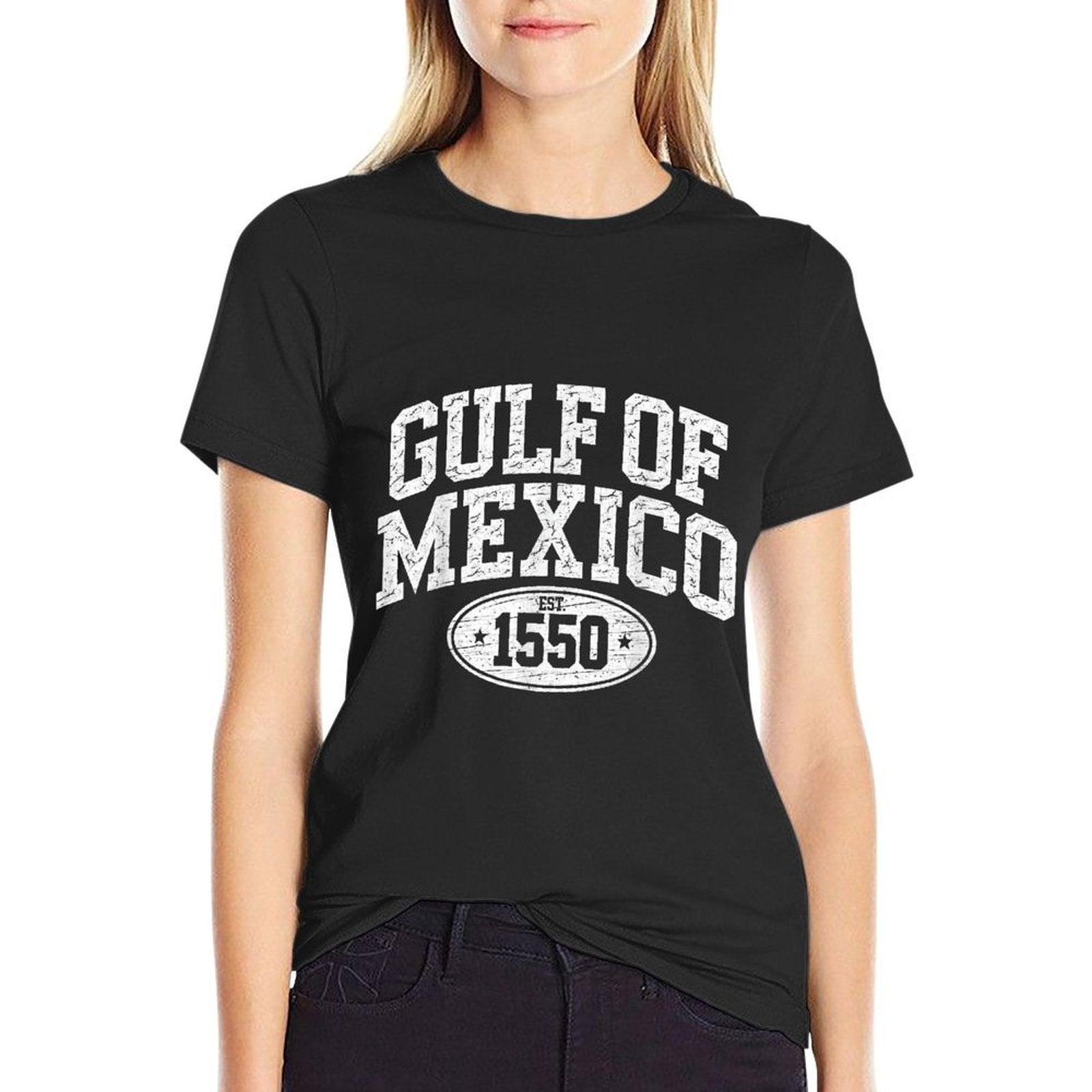 Gulf of Mexico Women Est 1550  Trendy Pattern T-Shirt