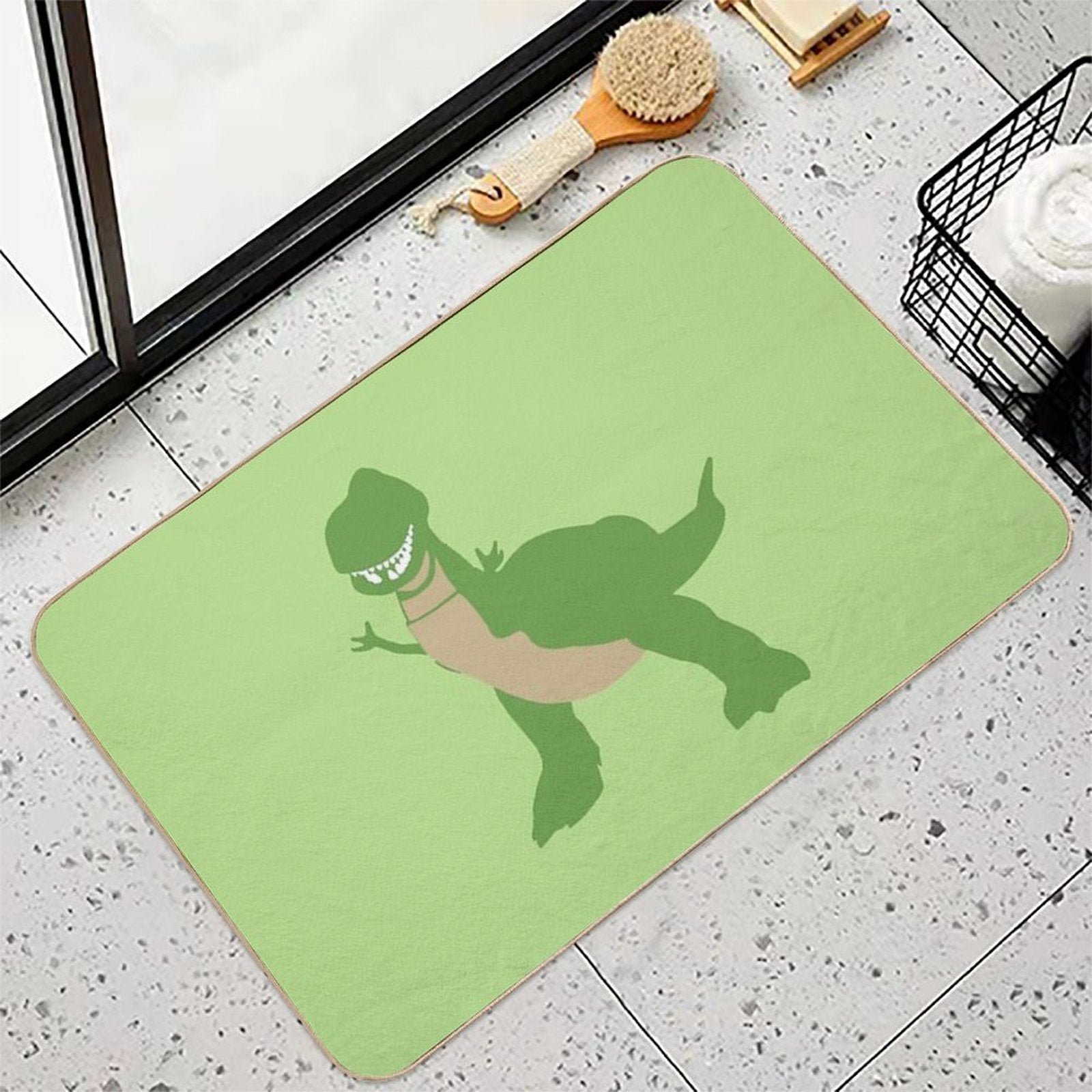 Happy Dinosaur  Versatile Bath Mat